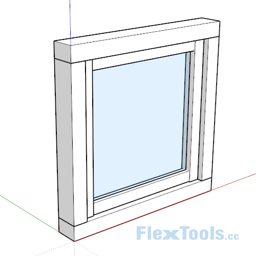 Totally Customizable Window Example animation of a FlexTools window component with all attributes adjusted