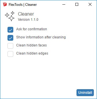 Cleaner Tool Settings