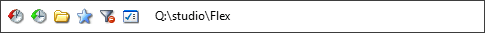 The FlashFolder toolbar