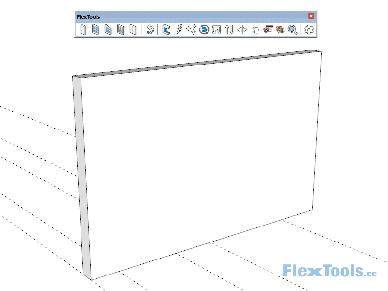 Placing and scaling a WallCutter Flex component - Animation