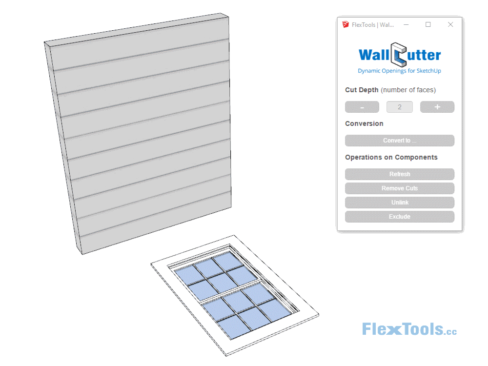 WallCutter Exclude Feature Animation