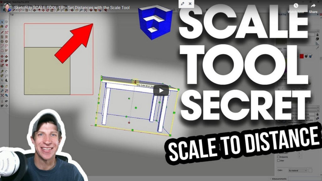 Scale tool tip video - sketchup essentials