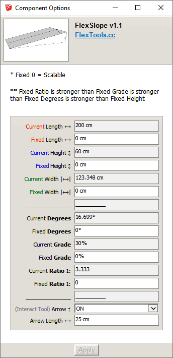 FlexSlope Component Options