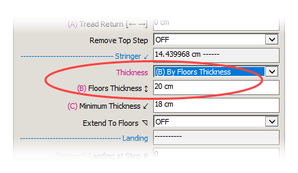 Extend by Floor Thickness