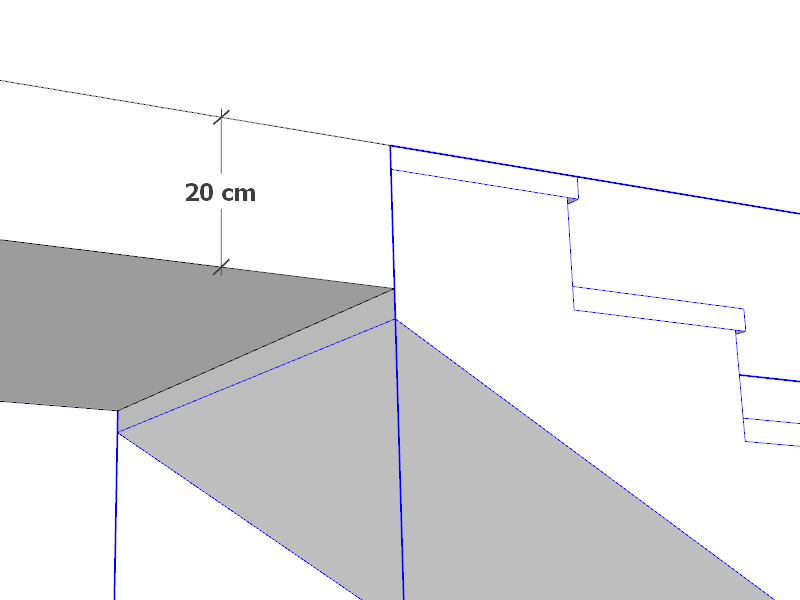 Extend Stringer To Top Floor and Hide Top Step