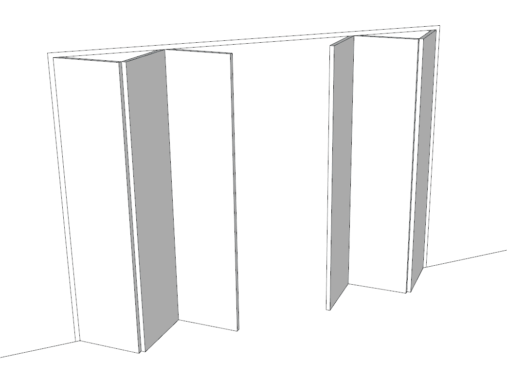 Bi-fold with solid panels