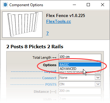 FlexFence Advanced Settings