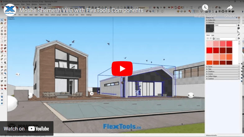 speed modeling with FlexTools for Sketchup