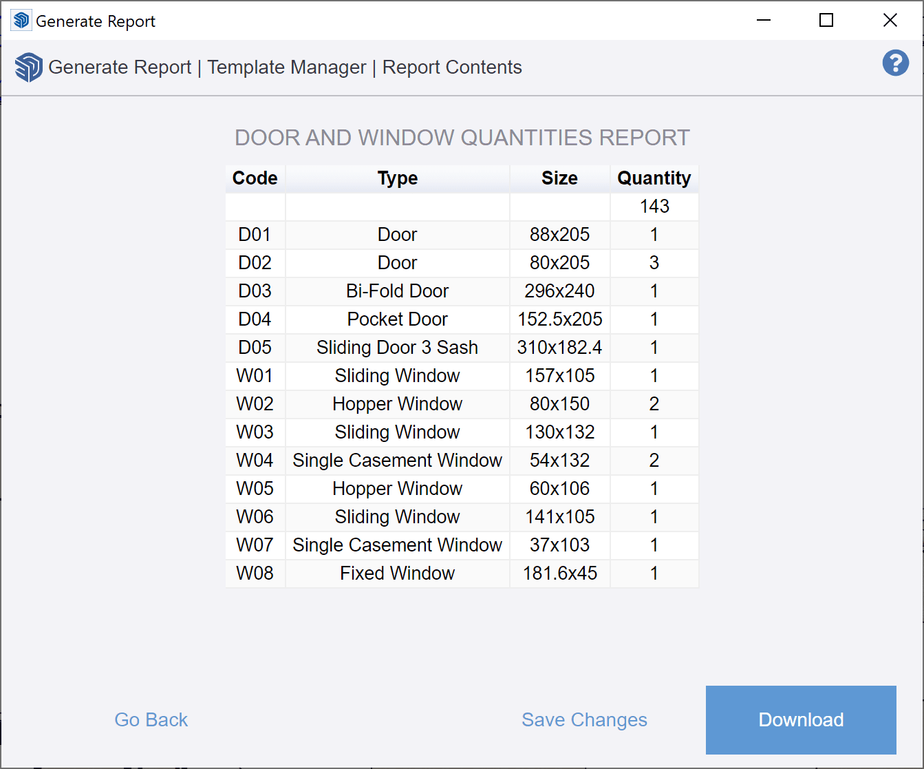 Sketchup Generate Report Output