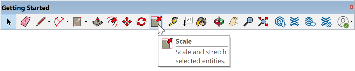 sketchup scale tool