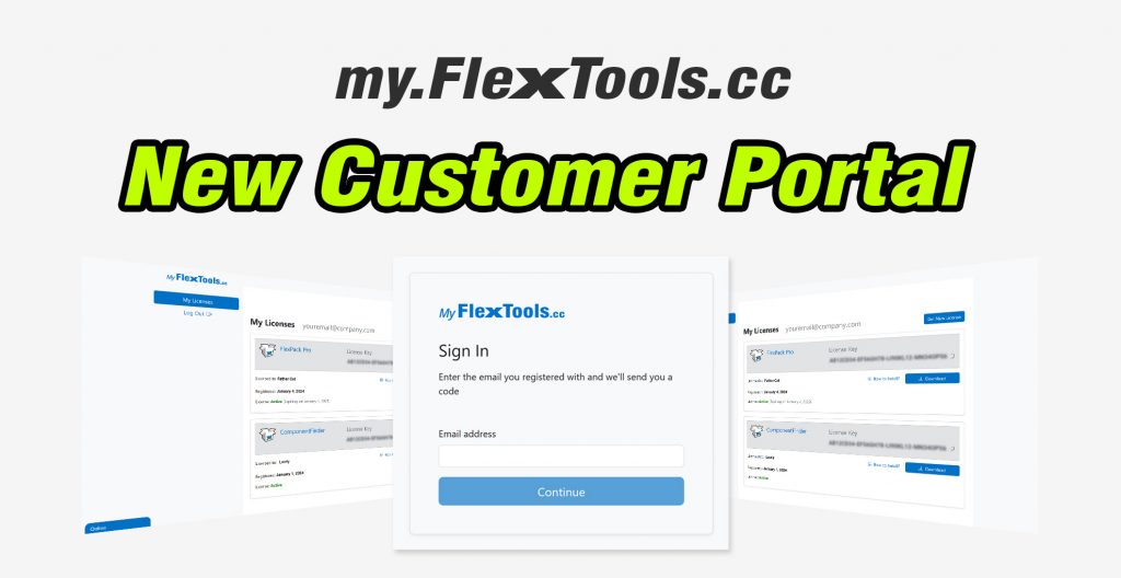 Login to the flextools customer portal at my.flextools.cc